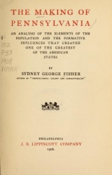 Cover of The making of Pennsylvania