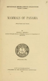 Cover of Mammals of Panama