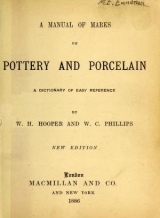 Cover of A manual of marks on pottery and porcelain