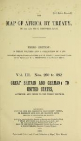 Cover of The map of Africa by treaty v. 3
