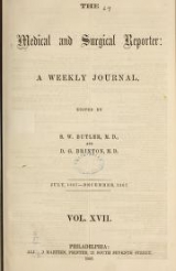 Cover of The Medical and surgical reporter