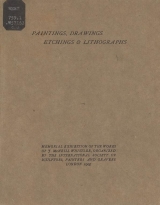 Cover of Memorial exhibition of the works of the late J.