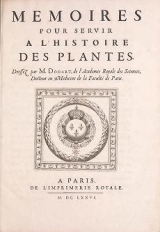Cover of Mel­oires pour servir al l'histoire des plantes