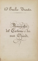 Cover of Monografia del carbonio e dei suoi ossidi