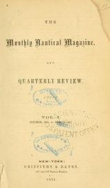 Cover of Monthly nautical magazine, and quarterly review