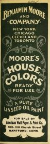 Cover of MOORE'S HOUSE COLORS READY FOR USE, A PURE LINSEED OIL PAIN