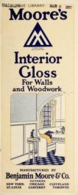 Cover of Moore's interior gloss for walls and woodwor
