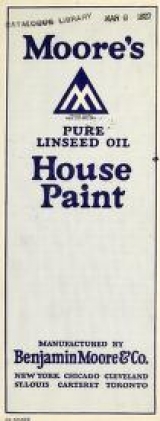 Cover of Moore's pure linseed oil house pain