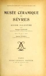 Cover of Musée ceramique de Sèvres