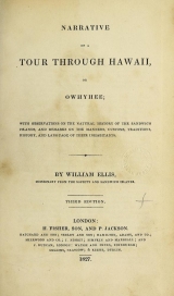 Cover of Narrative of a tour through Hawaii, or Owhyhee [Incomplete]