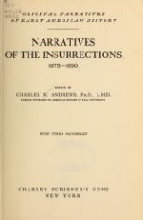 Cover of Narratives of the insurrections, 1675-1690