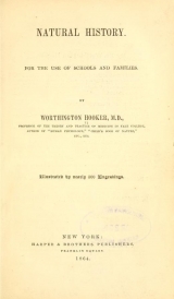 Cover of Natural history for the use of schools and families