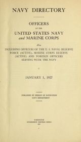 Cover of Navy directory -