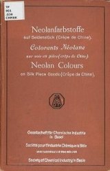 Cover of Die Neolanfarbstoffe auf Seidenstulck (crelðe de Chine) -