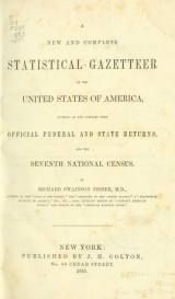 Cover of A new and complete statistical gazetteer of the United States of America