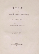 Cover of New York at the Louisiana purchase exposition, St. Louis, 1904