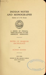 Cover of Notes on Iroquois archeology