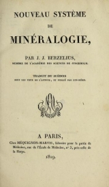 Cover of Nouveau système de minéralogie