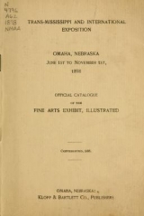 Cover of Official catalogue of the fine arts exhibit, illustrated
