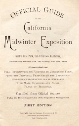 Cover of Official guide to the California Midwinter Exposition in Golden Gate park, San Francisco, California