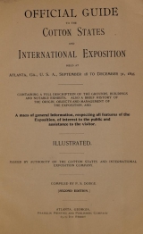 Cover of Official guide to the Cotton States and International Exposition