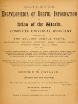 Cover of Ogilvie's encyclopaedia of useful information and atlas of the world