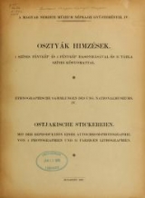 Cover of Osztyák himzések