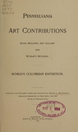 Cover of Pennsylvania art contributions