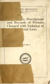Cover of Photographs, descriptions and records of persons charged with violation of the postal laws