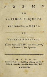 Cover of Poems on various subjects, religious and moral