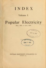 Cover of Popular electricity in plain English