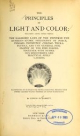 Cover of The principles of light and color