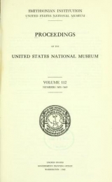 Cover of Proceedings of the United States National Museum
