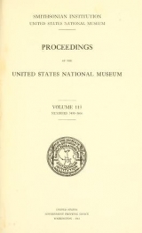 Cover of Proceedings of the United States National Museum