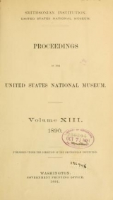 Cover of Proceedings of the United States National Museum