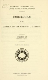 Cover of Proceedings of the United States National Museum