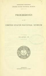 Cover of Proceedings of the United States National Museum