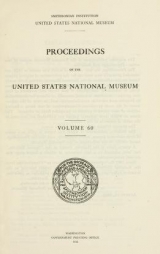 Cover of Proceedings of the United States National Museum