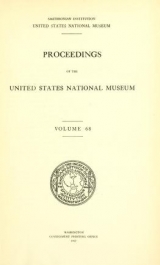 Cover of Proceedings of the United States National Museum