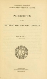 Cover of Proceedings of the United States National Museum