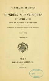 Cover of Rapport sur une mission au Congo français (1906-1907)
