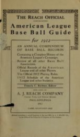 Cover of The Reach official American League base ball guide