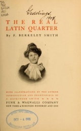 Cover of The real Latin quarter