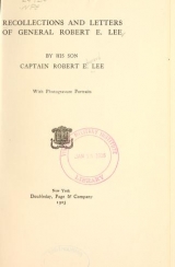Cover of Recollections and letters of General Robert E. Lee