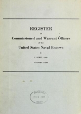 Cover of Register of commissioned and warrant officers of the United States Naval Reserve