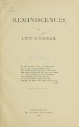 Cover of Reminiscences