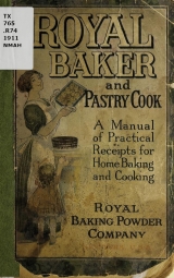 Cover of Royal baker and pastry cook