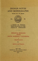 Cover of Skeletal remains from Santa Barbara, California. - I. Craniology