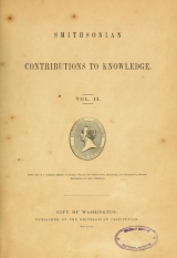 Cover of Smithsonian contributions to knowledge