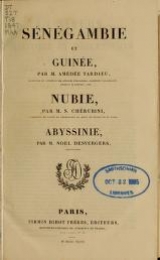 Cover of Sénégambie et Guinée